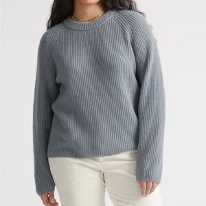 Quince Cashmere Fisherman Crewneck Sweater